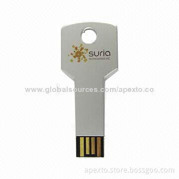 Mini Key Shaped USB Flash Drive, Used for Digital Key Access, 512MB to 16GB Capacity Range